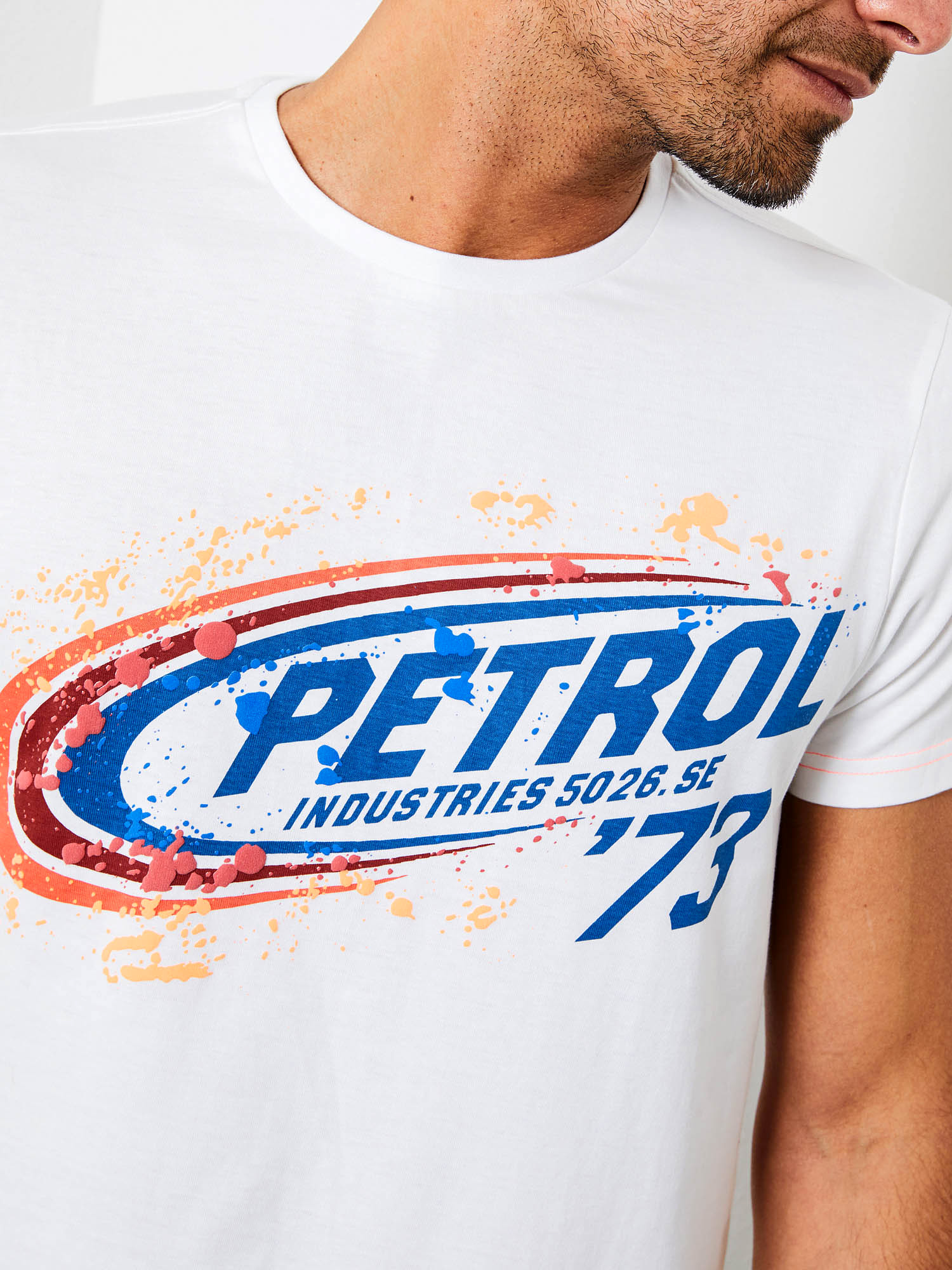 Artwork Petrol Menswear - Bright J Style Industries T-shirt White