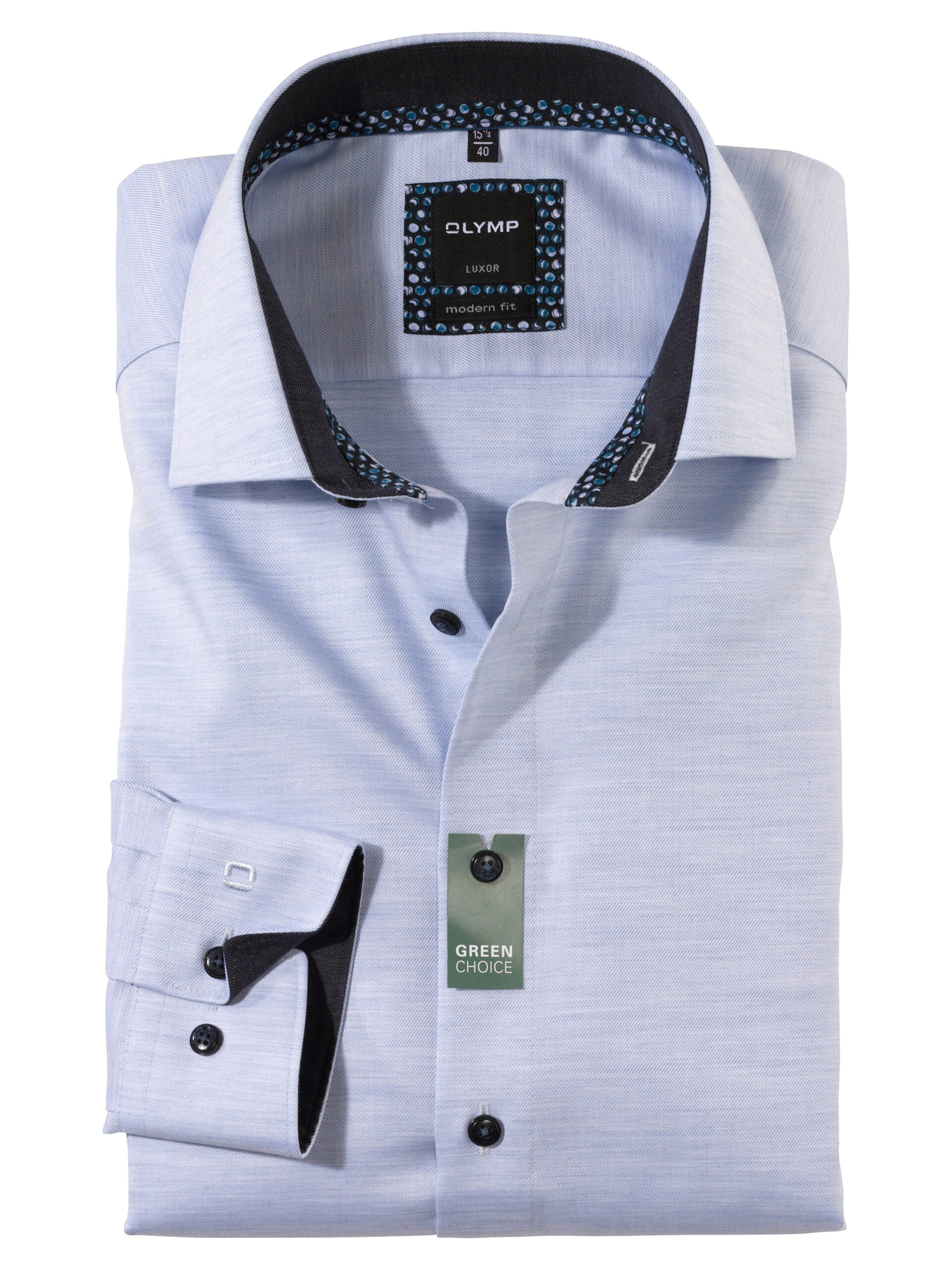 Verenigen Geef rechten musicus OLYMP Luxor Modern Fit, Zakelijke Overhemd, Global Kent, Bleu - J Style  Menswear