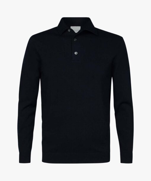 Profuomo Navy cool cotton polo