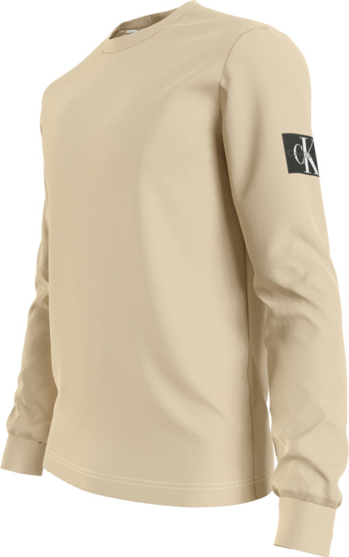 Calvin Klein WAFFLE LS TEE Warm Sand