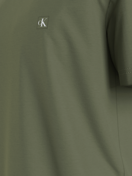 Calvin Klein CK Embro Badge Tee Dusty Olive