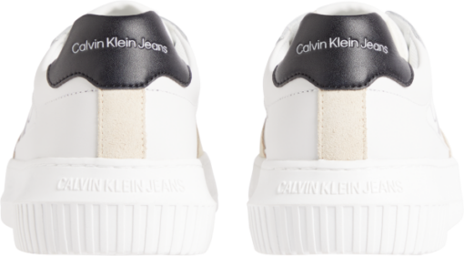 Calvin Klein Leren Sneakers Chunky Cupsole Bright White/Black