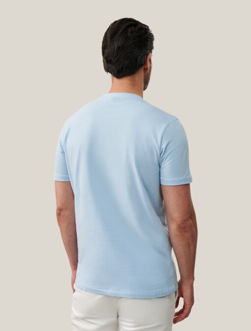 Cavallaro Napoli MANDRIO T-SHIRT LICHT BLAUW