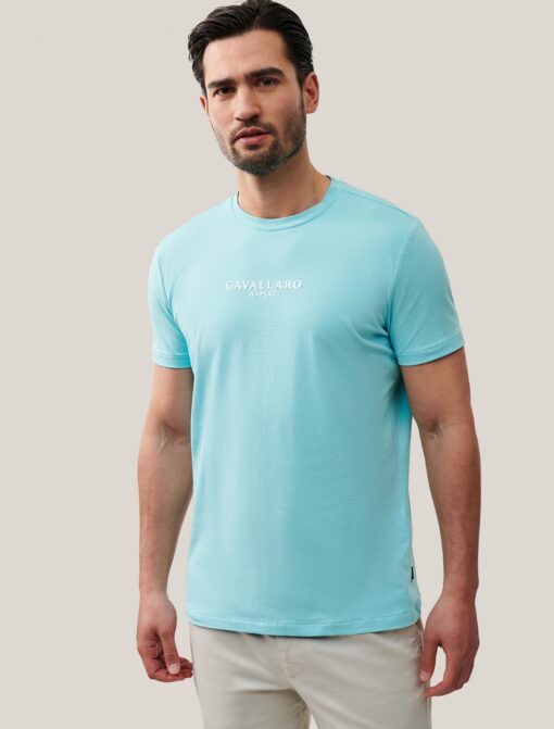 Cavallaro Napoli MANDRIO T-SHIRT AQUA