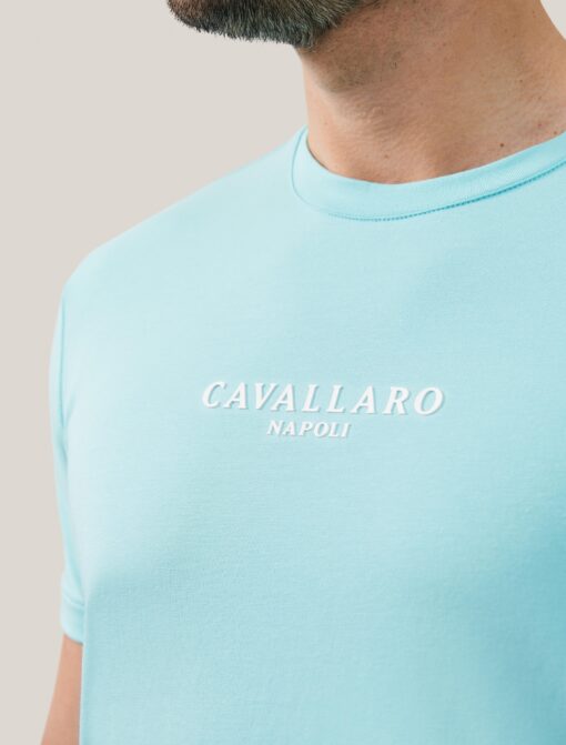 Cavallaro Napoli MANDRIO T-SHIRT AQUA