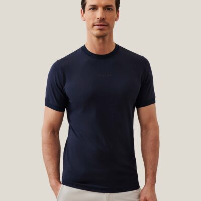 Cavallaro Napoli DARENIO T-SHIRT DONKERBLAUW