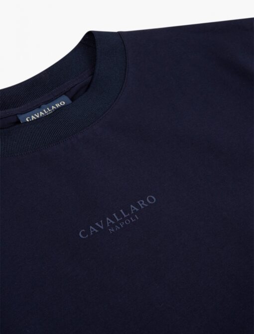 Cavallaro Napoli DARENIO T-SHIRT DONKERBLAUW