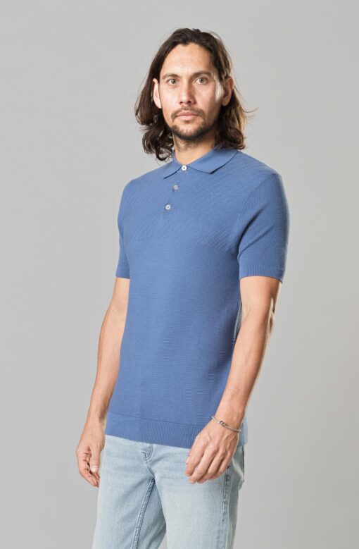 Kultivate Polo Mixed Moonlight blue