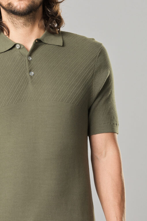 Kultivate Polo Mixed dusty olive