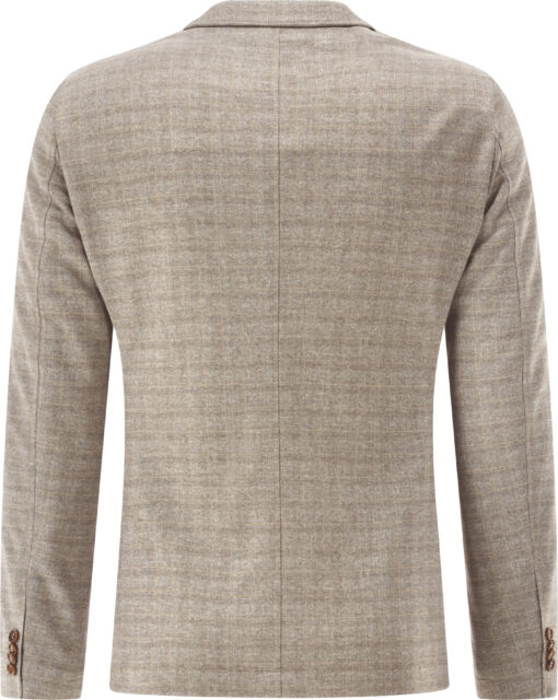 Club Of Gents CG Carter en jersey Donker Beige Geruit