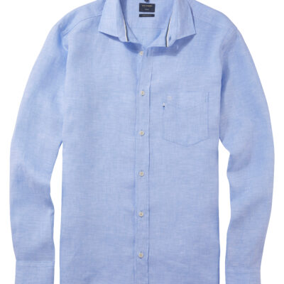 Olymp Casual Casual shirt, regular fit, Kent, bleu