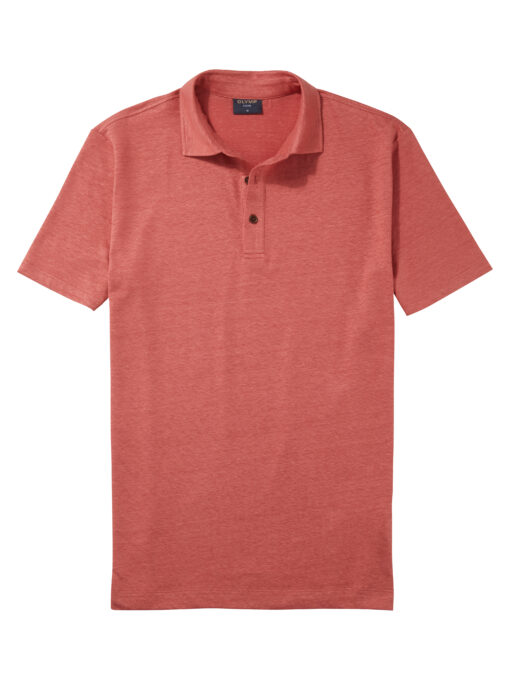 Olymp Casual Jersey Polo, Rozenhout