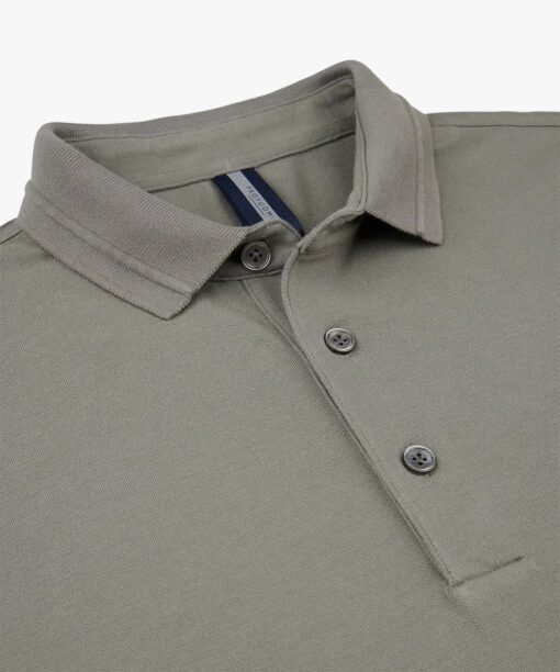 Profuomo Groene stretch polo