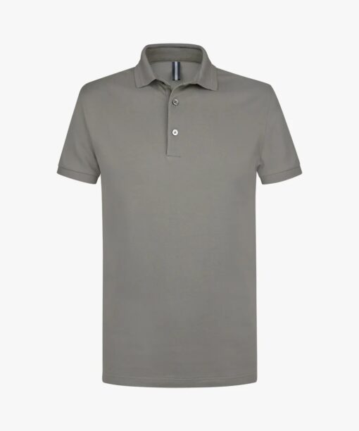 Profuomo Groene stretch polo