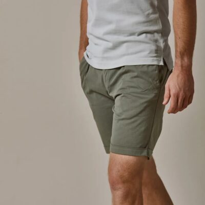 Profuomo Groene sportcord shorts