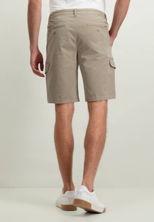 State of Art Cargoshort van een katoen-mix beige