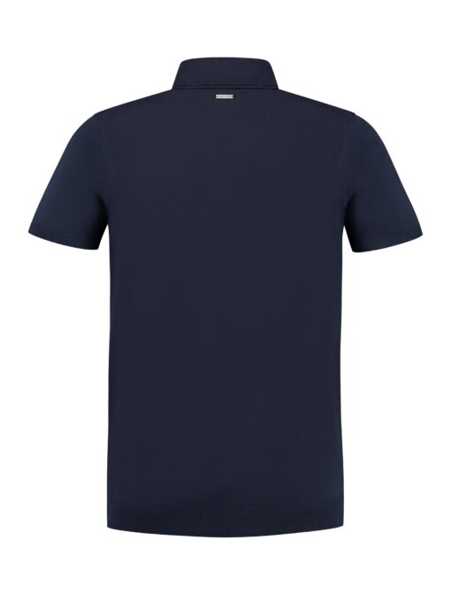 Pure Path Halfzip Knitwear Polo Navy