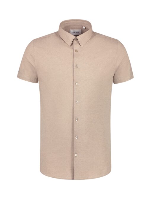 Pure Path Piqué Short Sleeve Shirt Sand