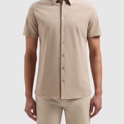 Pure Path Piqué Short Sleeve Shirt Sand