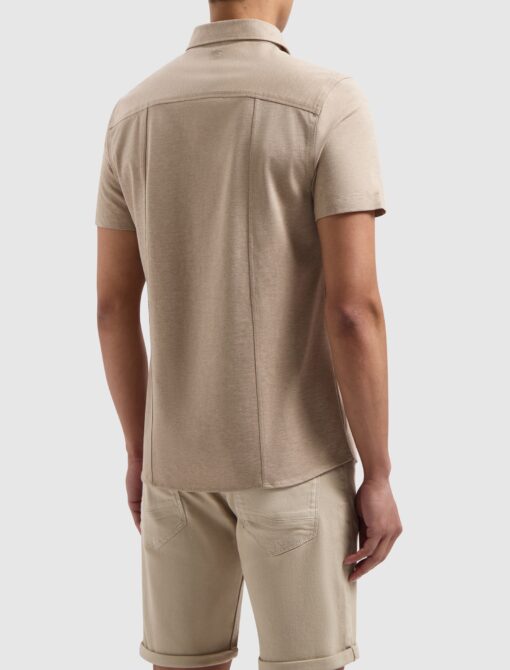 Pure Path Piqué Short Sleeve Shirt Sand