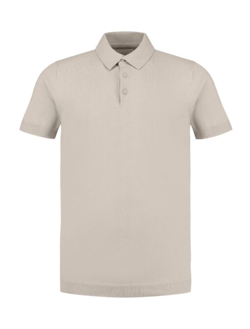 Pure Path Essential Knitwear Polo Sand