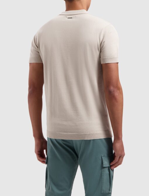 Pure Path Essential Knitwear Polo Sand