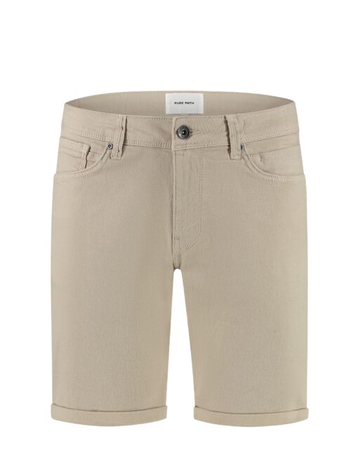 Pure Path The Steve Skinny Fit Shorts Sand