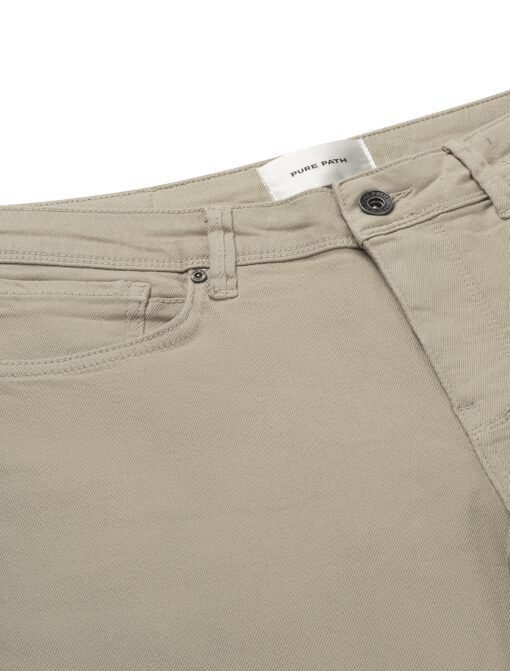 Pure Path The Steve Skinny Fit Shorts Sand