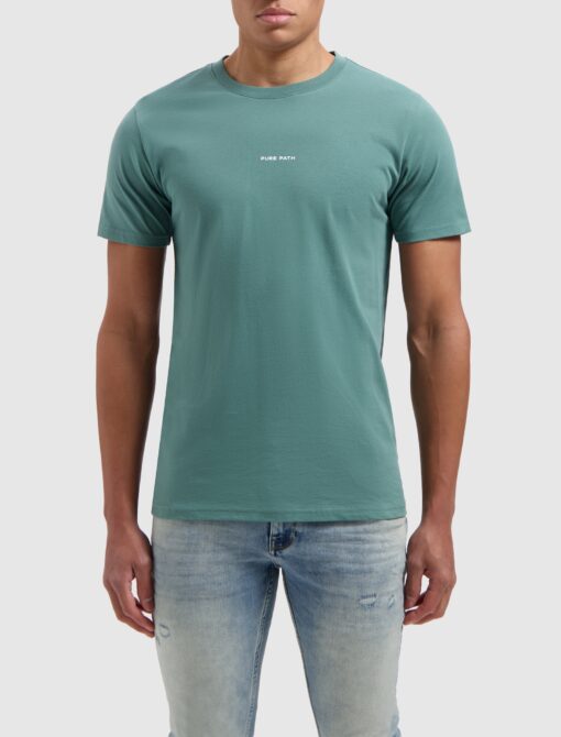 Pure Path Essential Logo T-shirt faded green