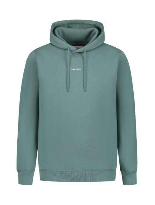 Pure Path Essential Logo Hoodie Faded Green