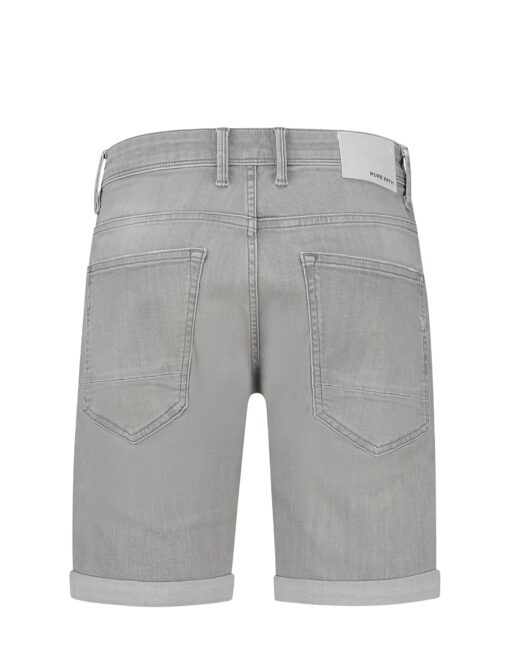 Pure Path The Steve Skinny Fit Shorts Denim Light Grey