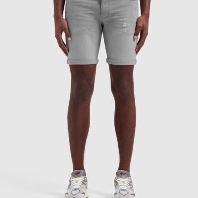 Pure Path The Steve Skinny Fit Shorts Denim Light Grey