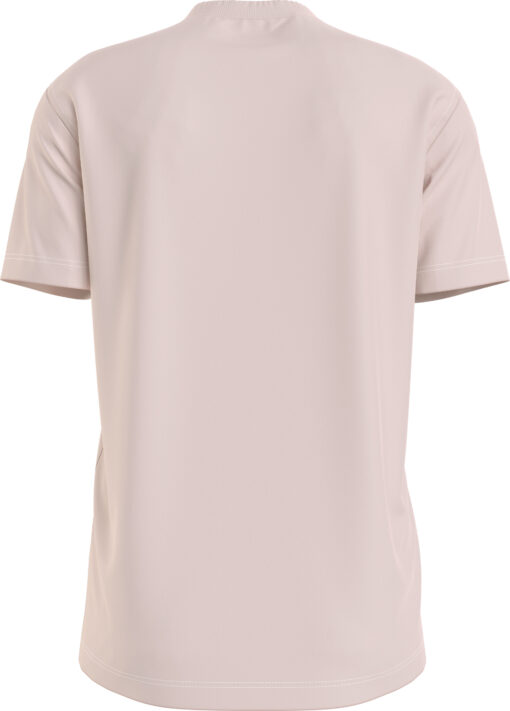 Calvin Klein Katoenen T-shirt met logo op de borst Sepia Rose