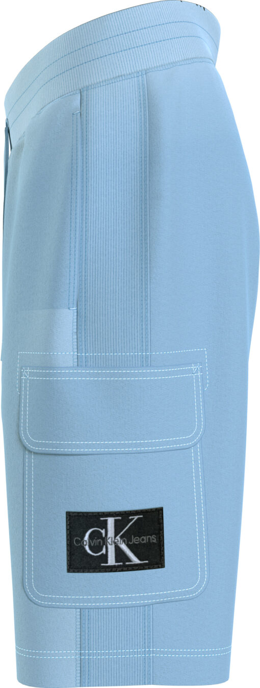 Calvin Klein Washed Badge Shorts Dusk Blue