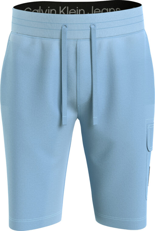 Calvin Klein Washed Badge Shorts Dusk Blue