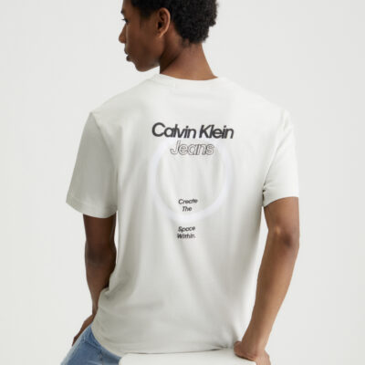 Calvin Klein T-shirt met grafische print achter Lunar Rock