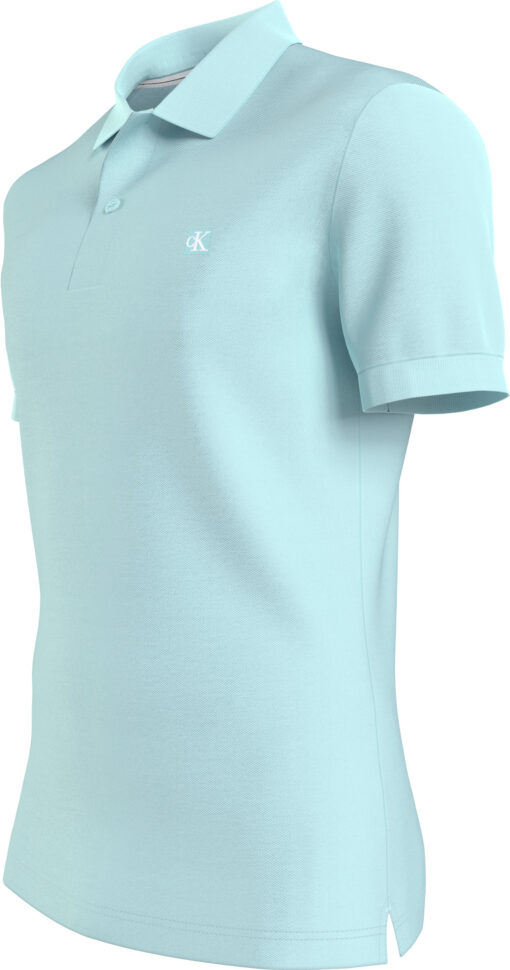 Calvin Klein CK Embro Badge Slim Polo Blue Tint