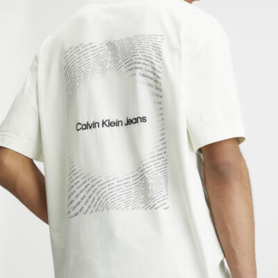 Calvin Klein Relaxed T-shirt met logo achter Icicle