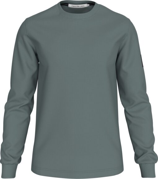 Calvin Klein Badge Waffle LS Tee Endless Grey