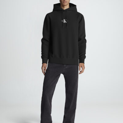 Calvin Klein Monologo Hoodie CK Black