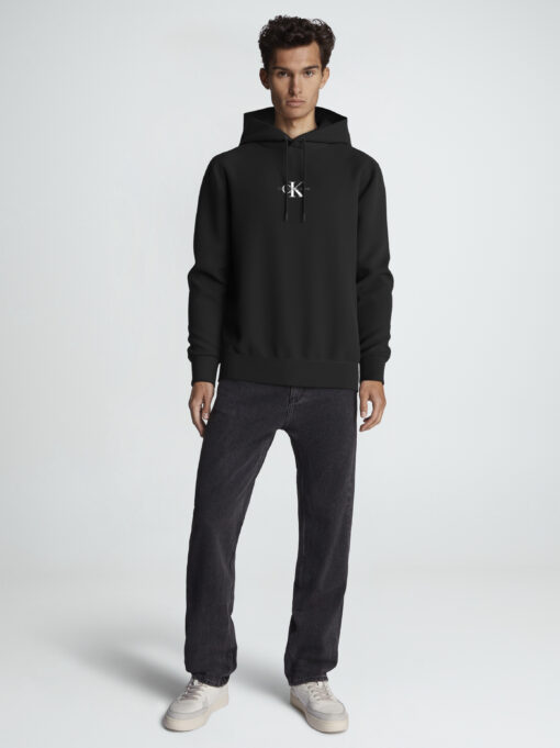 Calvin Klein Monologo Hoodie CK Black