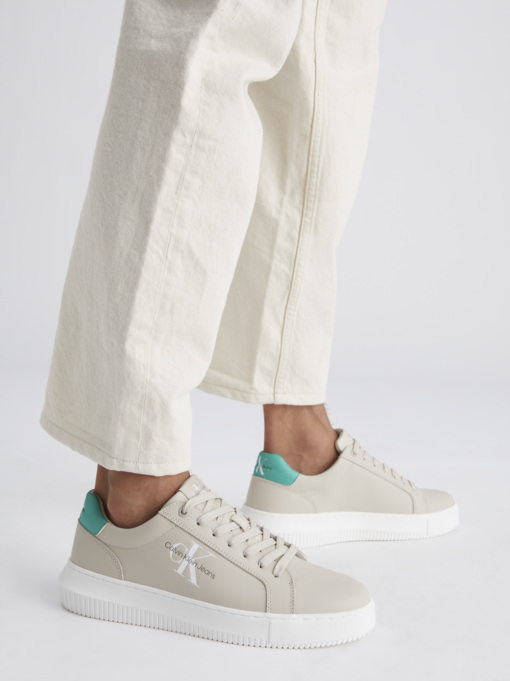 Calvin Klein Chunky Cupsole Mono Eggshell/Bahama Green