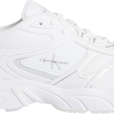 Calvin Klein Retro Tennis Low Laceup MTL Triple White