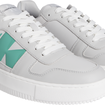 Calvin Klein Chunky Cupsole Mushroom/White /BahamaGreen