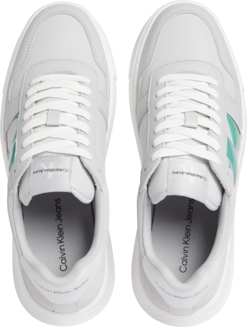 Calvin Klein Chunky Cupsole Mushroom/White /BahamaGreen